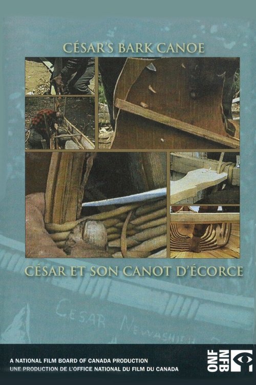 César et son canot d'écorce